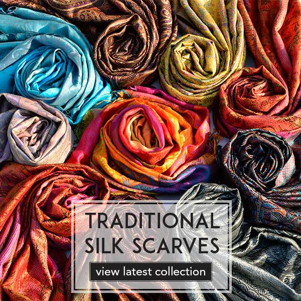 OEM customised branding 100% pure silk shawls & scarfs